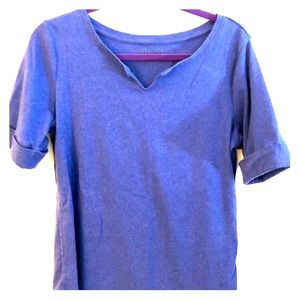 Ellen Tracy Pima Cuff Sleeve Shirt